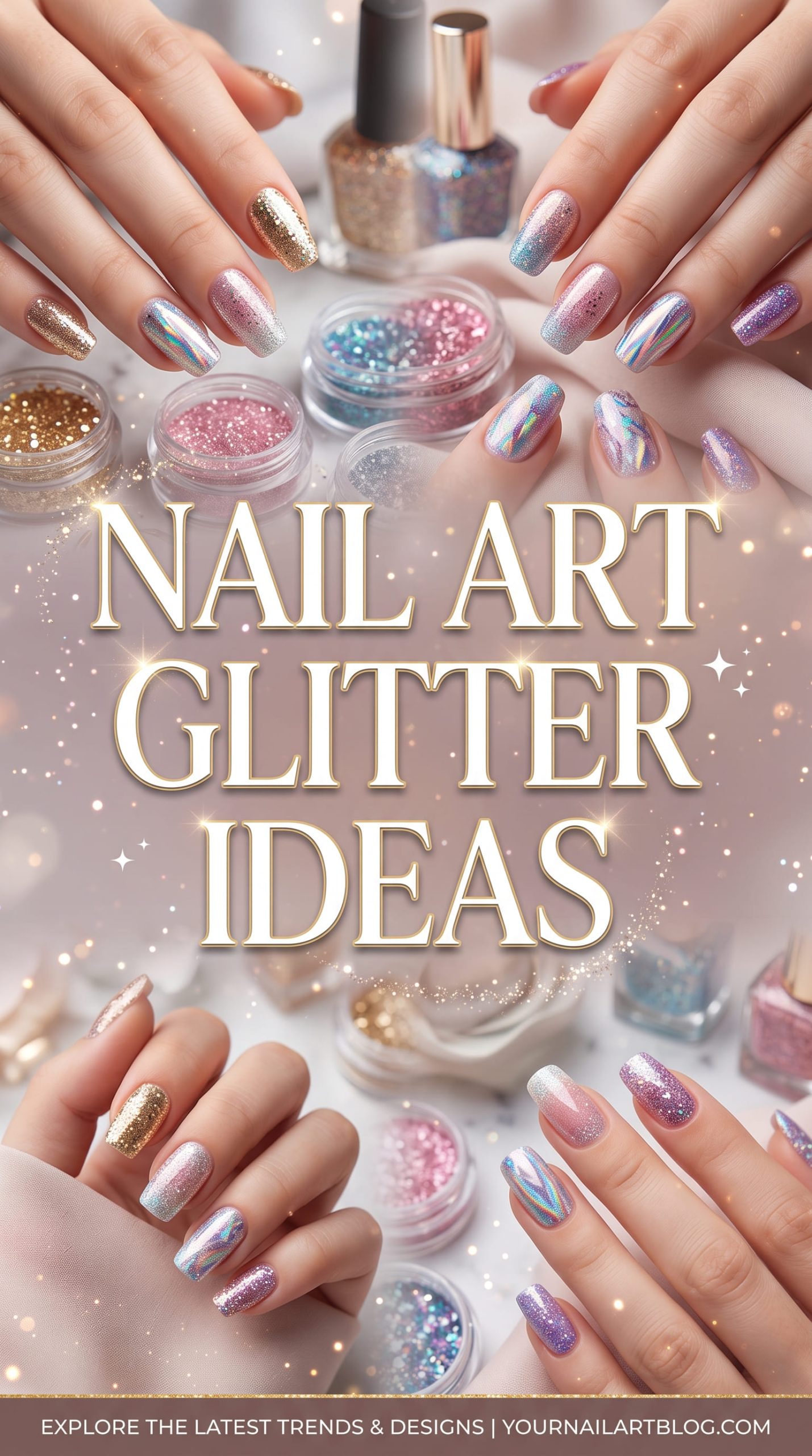 35 Nail Art Glitter Ideas